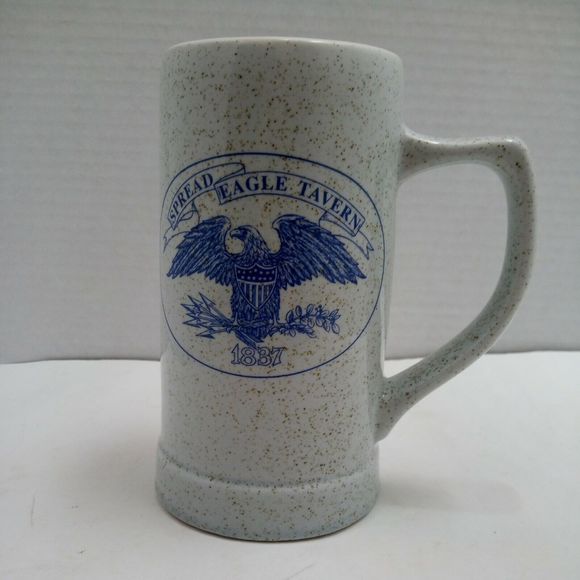 Vintage HALL CHINA COMPANY DON SCHRECKENGOST SPREAD EAGLE TAVERN USA Mug
